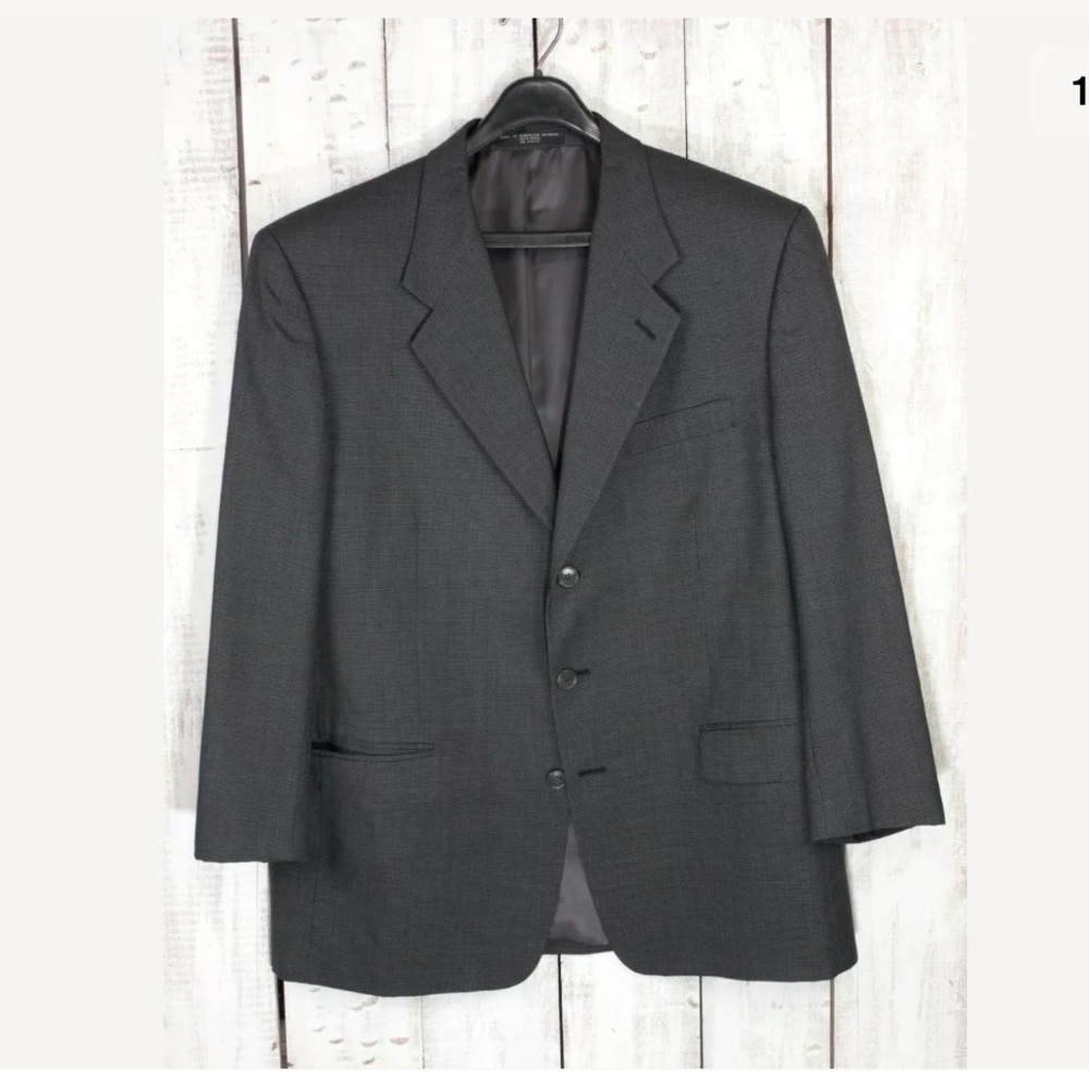 Jones New York Men's 3 Button Wool Blazer 44R